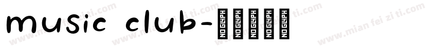 music club字体转换